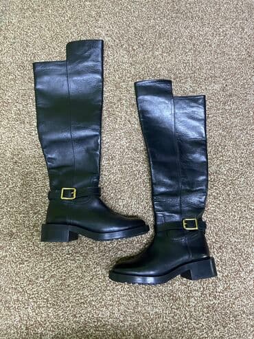 Сапоги, 39, Zara, Б/у, цвет - Черный, Самовывоз, Платная доставка at lalafo.kg Сапоги, 39, Zara, Б/у, цвет - Черный, Самовывоз, Платная доставка