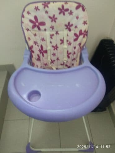 Стульчик для кормления, Другой бренд, Металл, Другой вид, цвет - Фиолетовый at lalafo.kg Стульчик для кормления, Другой бренд, Металл, Другой вид, цвет - Фиолетовый