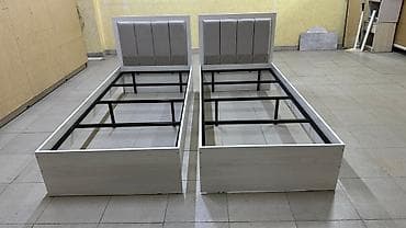 Кровать полуторка, олноспальная с фабричным матрасом. Каркас lalafo.kg да — 2 Кровать полуторка, олноспальная с фабричным матрасом. Каркас — 2