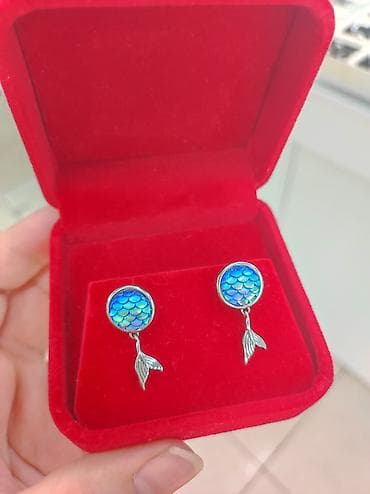 Серебряные серьги, Проба 925, Женские, Новый at lalafo.kg Серебряные серьги, Проба 925, Женские, Новый