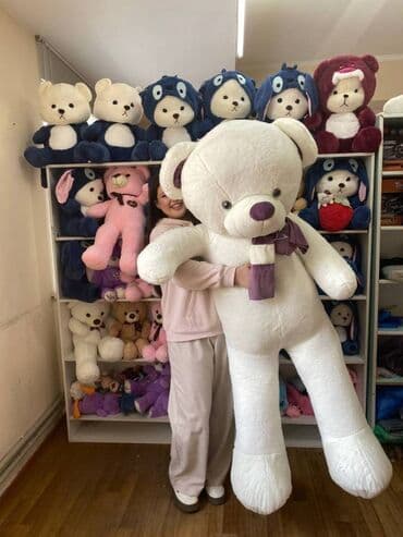 Мишка 1,6 метр 🧸60 см 1000 сом (Бесплатная доставка) 🧸80 см 1500 сом at lalafo.kg Мишка 1,6 метр 🧸60 см 1000 сом (Бесплатная доставка) 🧸80 см 1500 сом