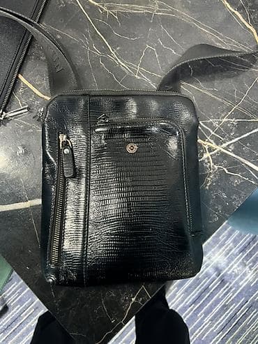 Мужская сумка через плечо (кросс-боди) - Цвет: черный - Материал lalafo.kg да — 1 Мужская сумка через плечо (кросс-боди) - Цвет: черный - Материал — 1