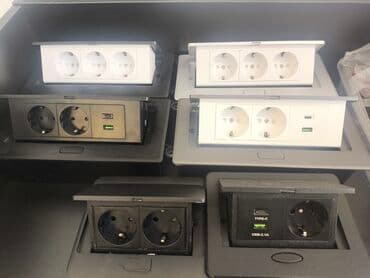 Розетка, С заземлением, Настольные, 3 розетки at lalafo.kg Розетка, С заземлением, Настольные, 3 розетки