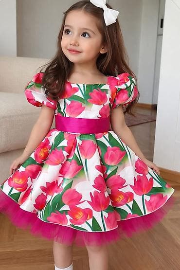 Детское платье, цвет - Розовый at lalafo.kg Детское платье, цвет - Розовый