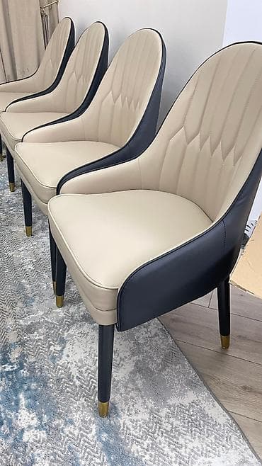 Тигүүчүлөр үчүн отургучтар: Стул в скандинавском стиле, кожаный, из цельного дерева, удобный lalafo.kg да — 1 Тигүүчүлөр үчүн отургучтар: Стул в скандинавском стиле, кожаный, из цельного дерева, удобный — 1