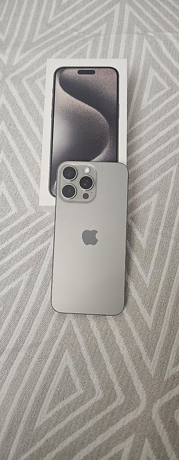 IPhone 15 Pro, Natural Titanium, Коробка at lalafo.kg IPhone 15 Pro, Natural Titanium, Коробка