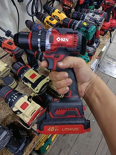 Аккумуляторный шуруповёрт KEN 48VF Lithium. Компактный инструмент для lalafo.kg да Аккумуляторный шуруповёрт KEN 48VF Lithium. Компактный инструмент для