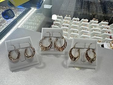 Серьги, Женские, Вставка: Без вставки, Новый at lalafo.kg — 3 Серьги, Женские, Вставка: Без вставки, Новый — 3