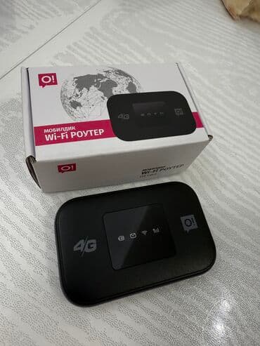 Мобильный Wi-Fi роутер 4G (O!) + симка с интернетом. Практически новый at lalafo.kg Мобильный Wi-Fi роутер 4G (O!) + симка с интернетом. Практически новый