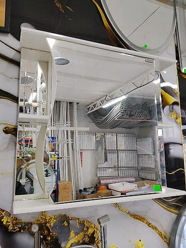 Жуунуучу бөлмө үчүн шкаф, Жаңы, Күзгүсү менен, ЛДСП lalafo.kg да Жуунуучу бөлмө үчүн шкаф, Жаңы, Күзгүсү менен, ЛДСП