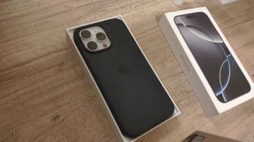 IPhone 16 Pro Max, Черный, Коробка at lalafo.kg IPhone 16 Pro Max, Черный, Коробка