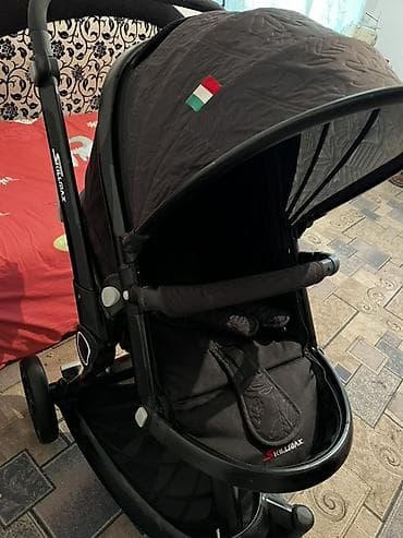 Коляска, Другой бренд, цвет - Черный, Б/у, Самовывоз at lalafo.kg Коляска, Другой бренд, цвет - Черный, Б/у, Самовывоз