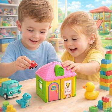 Игрушечный набор «Мини-домик» для сюжетных игр детей - Компактный at lalafo.kg Игрушечный набор «Мини-домик» для сюжетных игр детей - Компактный