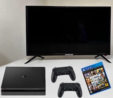 PlayStation 4 slim 500 гб памяти Телевизор Samsung все рабочее со at lalafo.kg PlayStation 4 slim 500 гб памяти Телевизор Samsung все рабочее со