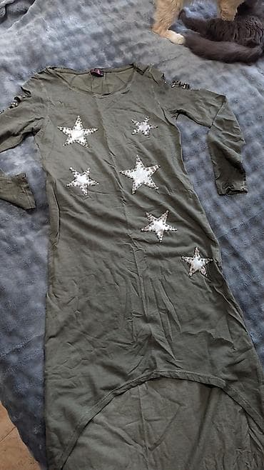 Лосиналар, леггинсылар: Платья 3 штуки в бохо стиле, размер S 1двухнитка цвет хаки, длинное lalafo.kg да — 2 Лосиналар, леггинсылар: Платья 3 штуки в бохо стиле, размер S 1двухнитка цвет хаки, длинное — 2