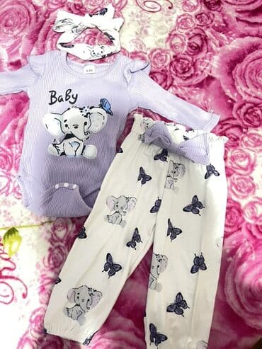 Комплект, цвет - Фиолетовый at lalafo.kg Комплект, цвет - Фиолетовый