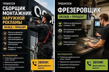 Требуется Фрезеровщик, Оплата: Сдельная at lalafo.kg Требуется Фрезеровщик, Оплата: Сдельная