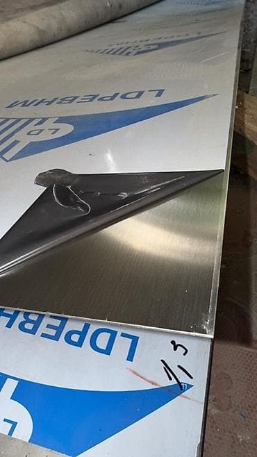 Лист 1.5-1.8 -2-2.5–3 мм нержавейка сталь с защитной пленкой at lalafo.kg Лист 1.5-1.8 -2-2.5–3 мм нержавейка сталь с защитной пленкой