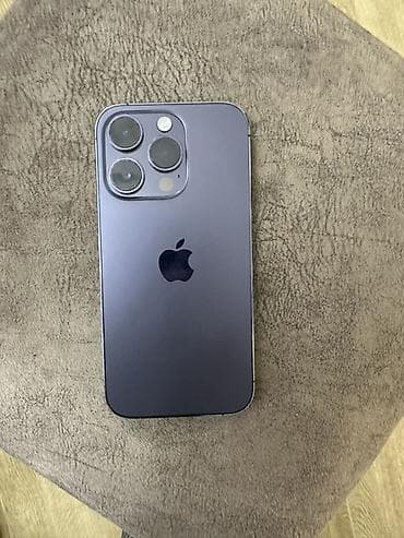 IPhone 14 Pro, Б/у, 128 ГБ, Deep Purple, Коробка, 83 % at lalafo.kg IPhone 14 Pro, Б/у, 128 ГБ, Deep Purple, Коробка, 83 %