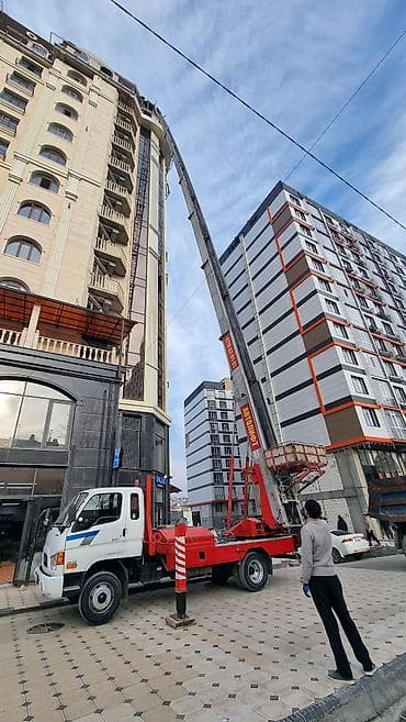 Услуги автолестницы/грузового подъёмника для высотных работ - at lalafo.kg Услуги автолестницы/грузового подъёмника для высотных работ -