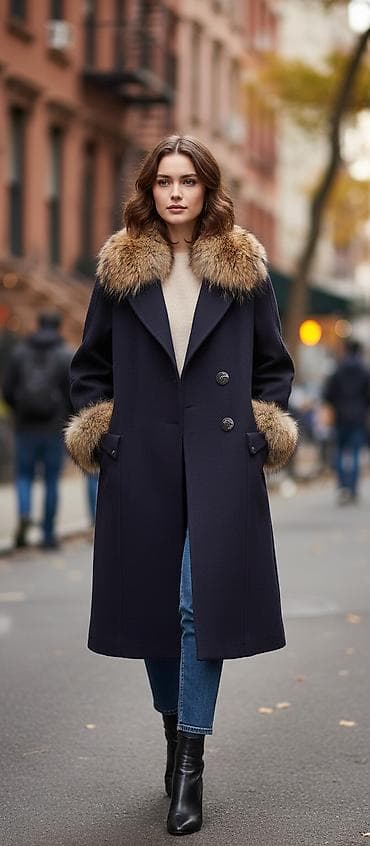 Пальто, Классика, Зима, По колено, Двубортная модель, M at lalafo.kg Пальто, Классика, Зима, По колено, Двубортная модель, M