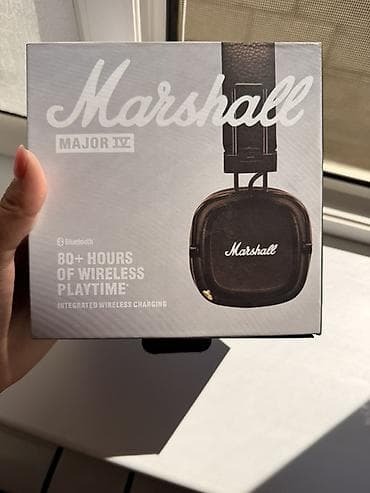 Marshall Major IV — накладные беспроводные наушники с фирменным lalafo.kg да Marshall Major IV — накладные беспроводные наушники с фирменным
