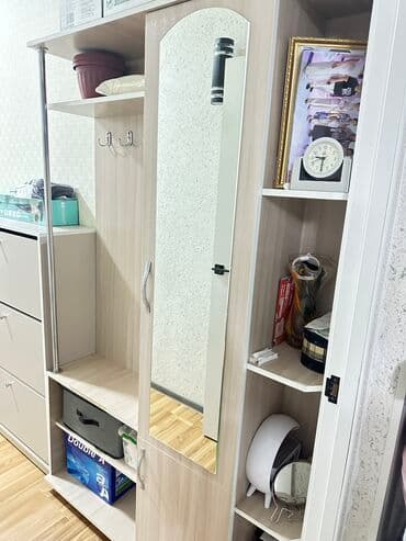 Шкаф-прихожая, Новый, С зеркалом at lalafo.kg Шкаф-прихожая, Новый, С зеркалом