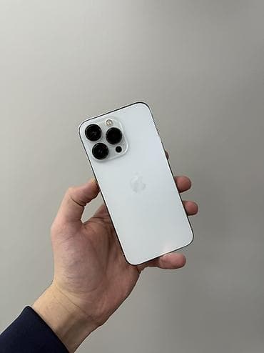IPhone 13 Pro, Б/у, 128 ГБ, Белый, Защитное стекло, Чехол, 85 % at lalafo.kg IPhone 13 Pro, Б/у, 128 ГБ, Белый, Защитное стекло, Чехол, 85 %