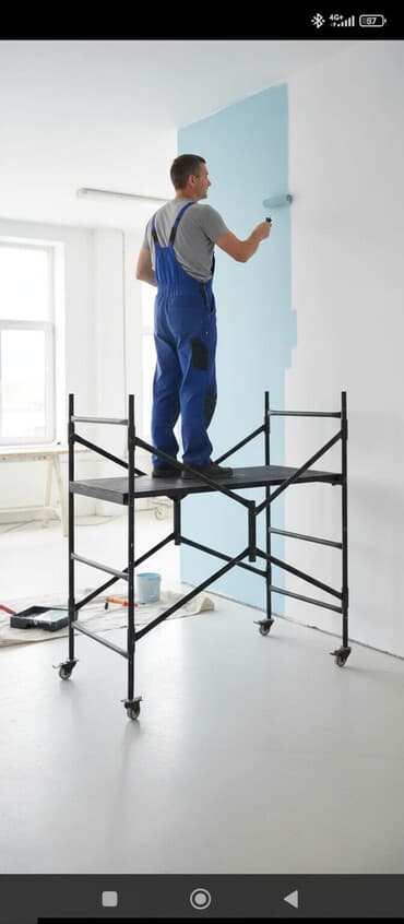 Мини-строительные леса/вышка-тура на колесах. раскладной 👈 - at lalafo.kg Мини-строительные леса/вышка-тура на колесах. раскладной 👈 -