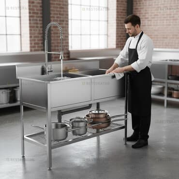 Продается ванны мойки 2х, 1, 3х секционные на кухню из нержавейки at lalafo.kg Продается ванны мойки 2х, 1, 3х секционные на кухню из нержавейки