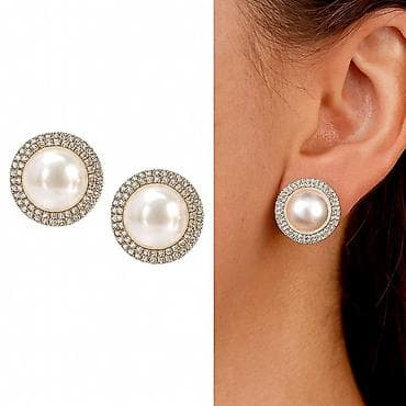 Серьги Г в классическом стиле с жемчужным акцентом. ✨ Центральный at lalafo.kg — 1 Серьги Г в классическом стиле с жемчужным акцентом. ✨ Центральный — 1