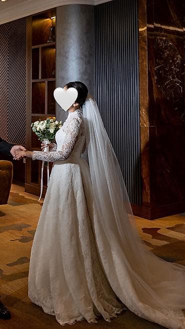 Продаю свадебное платье, сшито в ателье на заказ, надела 1 раз на свою at lalafo.kg Продаю свадебное платье, сшито в ателье на заказ, надела 1 раз на свою