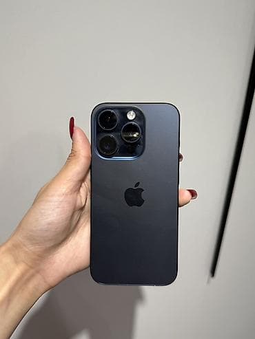 IPhone 15 Pro, Б/у, 256 ГБ, Blue Titanium, Кабель, Чехол, Зарядное устройство, 82 % at lalafo.kg IPhone 15 Pro, Б/у, 256 ГБ, Blue Titanium, Кабель, Чехол, Зарядное устройство, 82 %