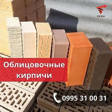 Облицовочные кирпичи от Копыловского завода. Новое поступление at lalafo.kg Облицовочные кирпичи от Копыловского завода. Новое поступление