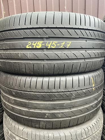 Шины 245 / 45 / R 17, Лето, Б/у, Пара, Германия, Continental at lalafo.kg Шины 245 / 45 / R 17, Лето, Б/у, Пара, Германия, Continental