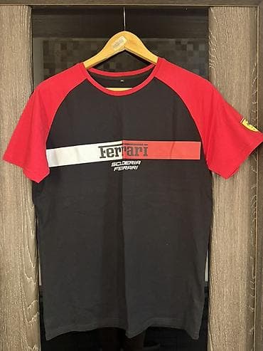 Стильная мужская футболка Ferrari ✔ Размер: M ✔ Состояние: НОВАЯ ✔ at lalafo.kg Стильная мужская футболка Ferrari ✔ Размер: M ✔ Состояние: НОВАЯ ✔