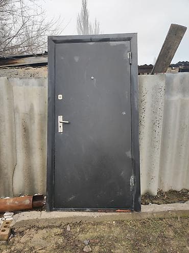 Металл сейф эшиктери: Металлическая входная дверь с коробкой - Полотно и рама из стали lalafo.kg да — 2 Металл сейф эшиктери: Металлическая входная дверь с коробкой - Полотно и рама из стали — 2