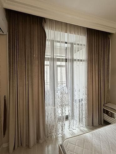 Сүлгүлөр: Шторалар комплекти, Сатин, Комплектте тюлу бар, Даяр буюм, Уктоочу бөлмө үчүн lalafo.kg да — 2 Сүлгүлөр: Шторалар комплекти, Сатин, Комплектте тюлу бар, Даяр буюм, Уктоочу бөлмө үчүн — 2