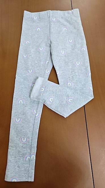 Детские леггинсы - Цвет: светло‑серый меланж - Принт: маленькие at lalafo.kg Детские леггинсы - Цвет: светло‑серый меланж - Принт: маленькие