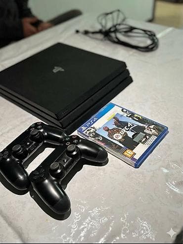 PlayStation 4 Pro (черный) — комплект для игр на 4K/HDR. Коробка at lalafo.kg PlayStation 4 Pro (черный) — комплект для игр на 4K/HDR. Коробка