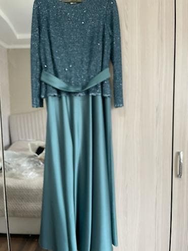 Вечернее платье, Пышное, Длинная модель, Атлас, С рукавами, Камни, M at lalafo.kg — 5 Вечернее платье, Пышное, Длинная модель, Атлас, С рукавами, Камни, M — 5