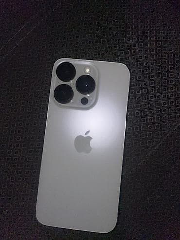 IPhone 15 Pro, Б/у, 256 ГБ, Natural Titanium, Зарядное устройство, Кабель, Защитное стекло, 90 % at lalafo.kg IPhone 15 Pro, Б/у, 256 ГБ, Natural Titanium, Зарядное устройство, Кабель, Защитное стекло, 90 %