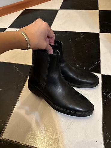 Ботинки, 37, Mango, Новый, цвет - Черный, Самовывоз at lalafo.kg Ботинки, 37, Mango, Новый, цвет - Черный, Самовывоз