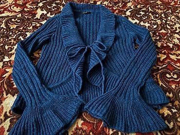 Кардиган, Короткая модель, Осень-весна, Вязаная модель at lalafo.kg Кардиган, Короткая модель, Осень-весна, Вязаная модель