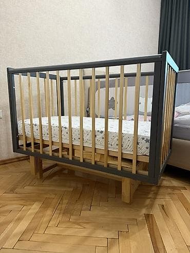 Детская кроватка, пользовались 6 месяцев, идеальное состояние! - at lalafo.kg Детская кроватка, пользовались 6 месяцев, идеальное состояние! -
