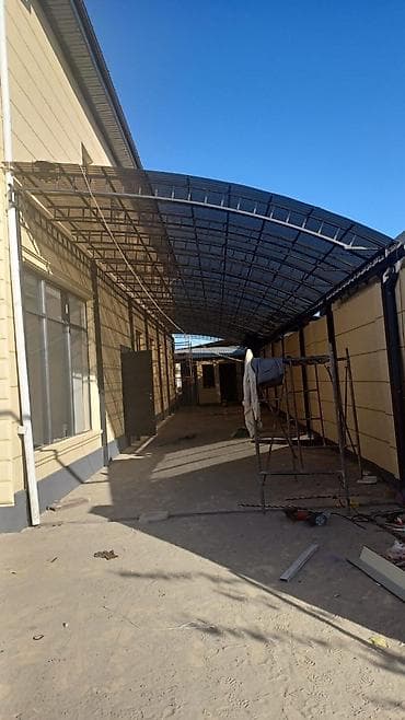 Навес, Арочный, Металл, Поликарбонат at lalafo.kg Навес, Арочный, Металл, Поликарбонат