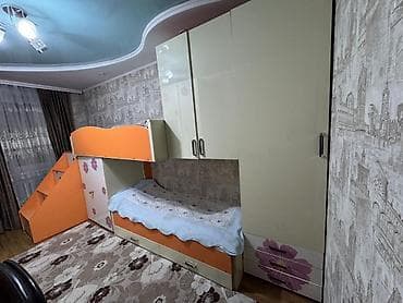 Детский модульный гарнитур с двухъярусной кроватью и системой at lalafo.kg Детский модульный гарнитур с двухъярусной кроватью и системой