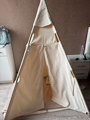 Чатырлар жана үйлөр: Б/У Детская палатка-типи с ковриком Коврик и мягкие в подарок - Тип lalafo.kg да — 4 Чатырлар жана үйлөр: Б/У Детская палатка-типи с ковриком Коврик и мягкие в подарок - Тип — 4