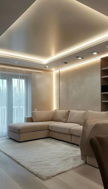 Натяжной потолок Матовое, 3D потолки, Глянцевое Демонтаж, Бесплатный замер, Монтаж at lalafo.kg Натяжной потолок Матовое, 3D потолки, Глянцевое Демонтаж, Бесплатный замер, Монтаж