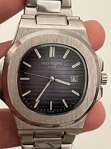 Часы Patek Philippe Nautilus, стальной корпус и браслет. - Форма at lalafo.kg Часы Patek Philippe Nautilus, стальной корпус и браслет. - Форма